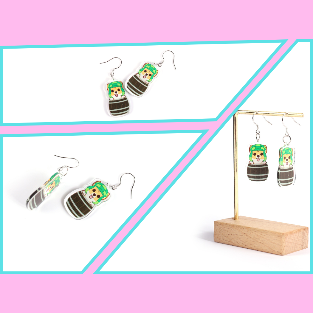 El Chavo del Ocho Earrings with Silver Ear Hook