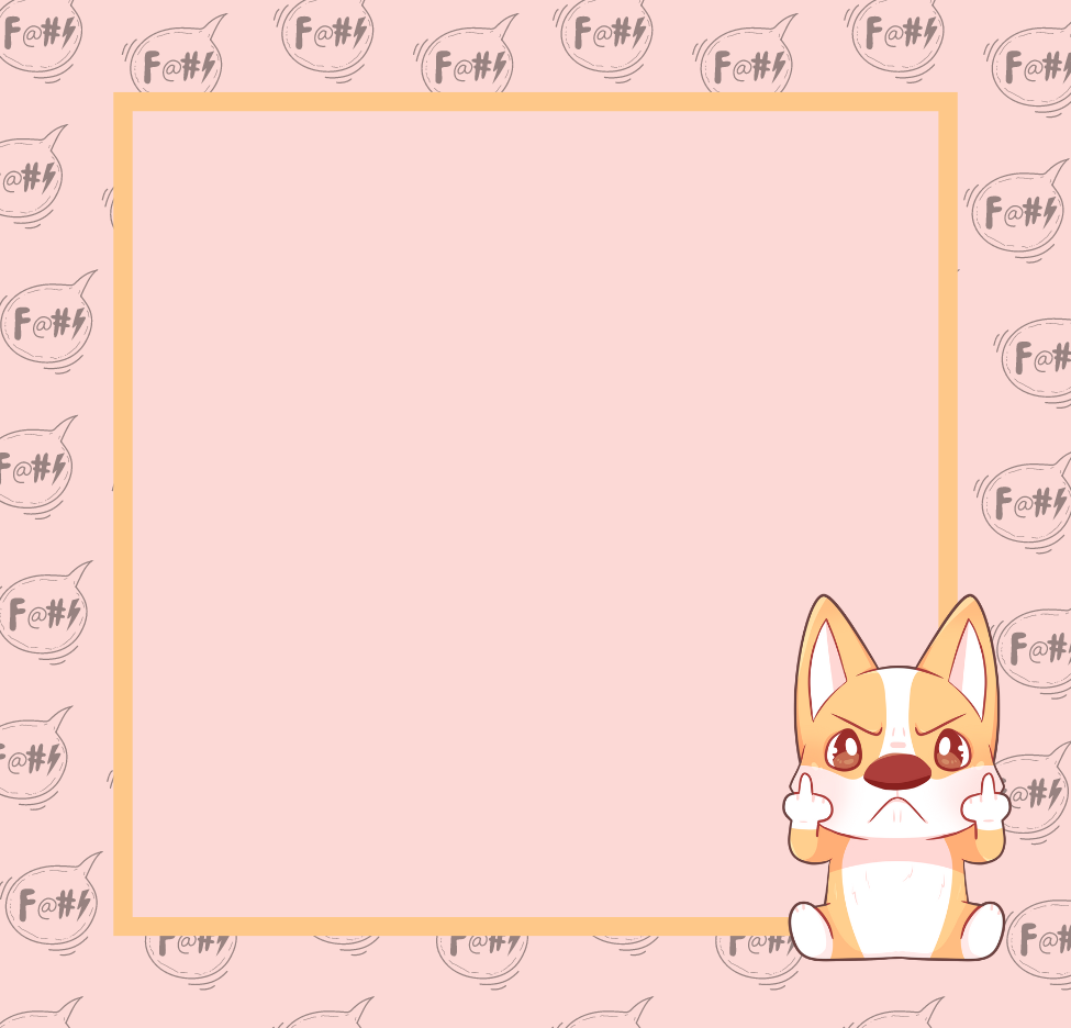 Angry Corgi (Fuck you) Sticky Notes