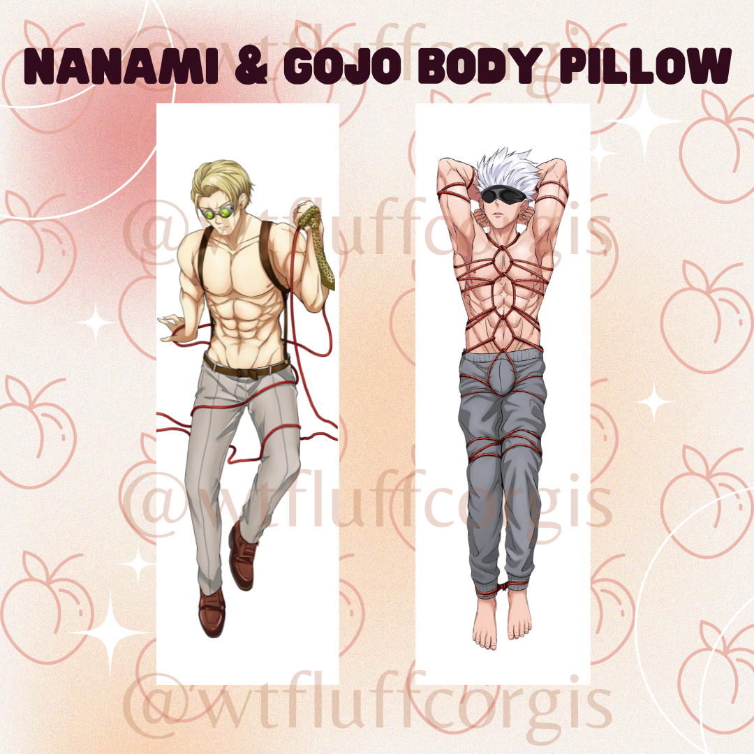 B GRADE Shibari Gojo & Nanami Body Pillow Case Jujutsu Kaisen JJK
