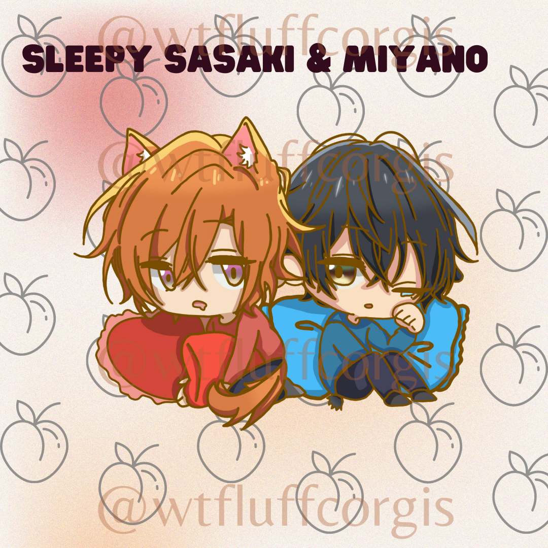 Sasaki and Miyano pack | Sticker
