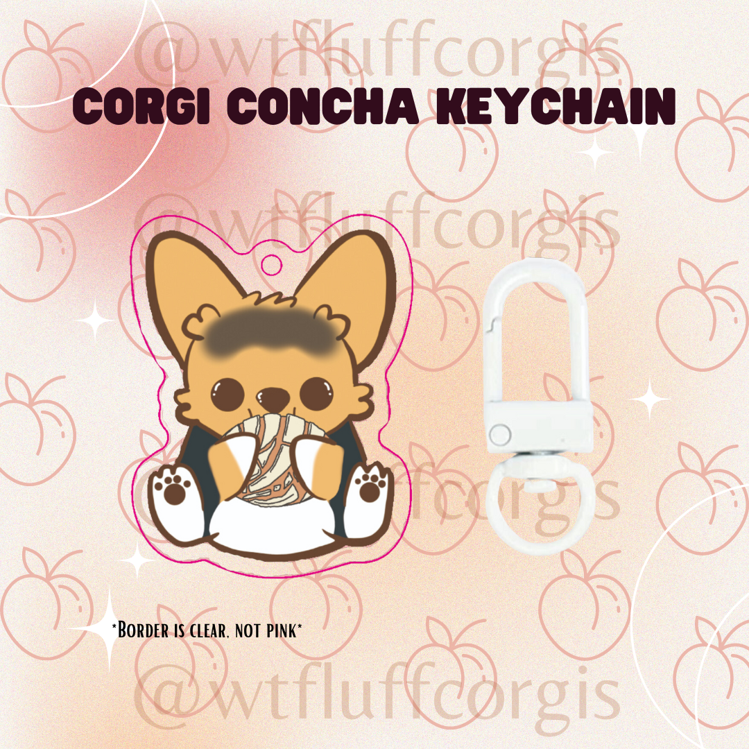 Corgi Concha Keychain