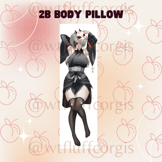 2B Body Pillow Case Nikke Collaboration with Nier 2B Yorha Uniform 1