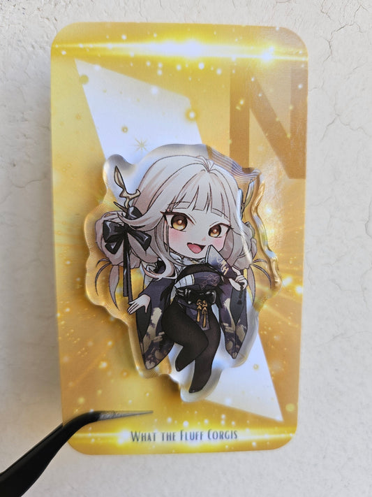Blanc Acrylic Pin from Nikke