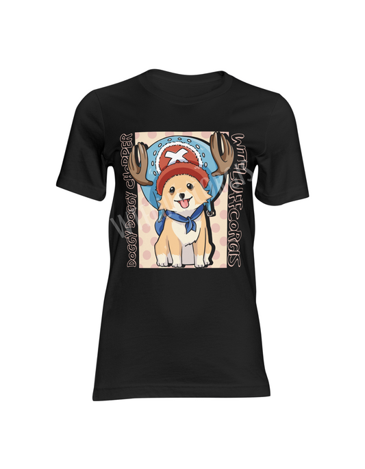 Corgi Chopper Black Shirt