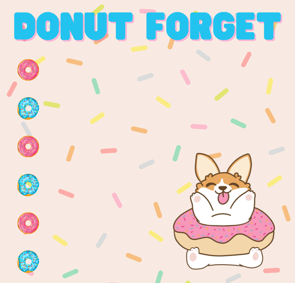 Donut Corgi Sticky Notes