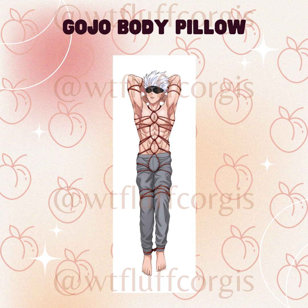 Shibari Gojo Body Pillow Case Jujutsu Kaisen JJK