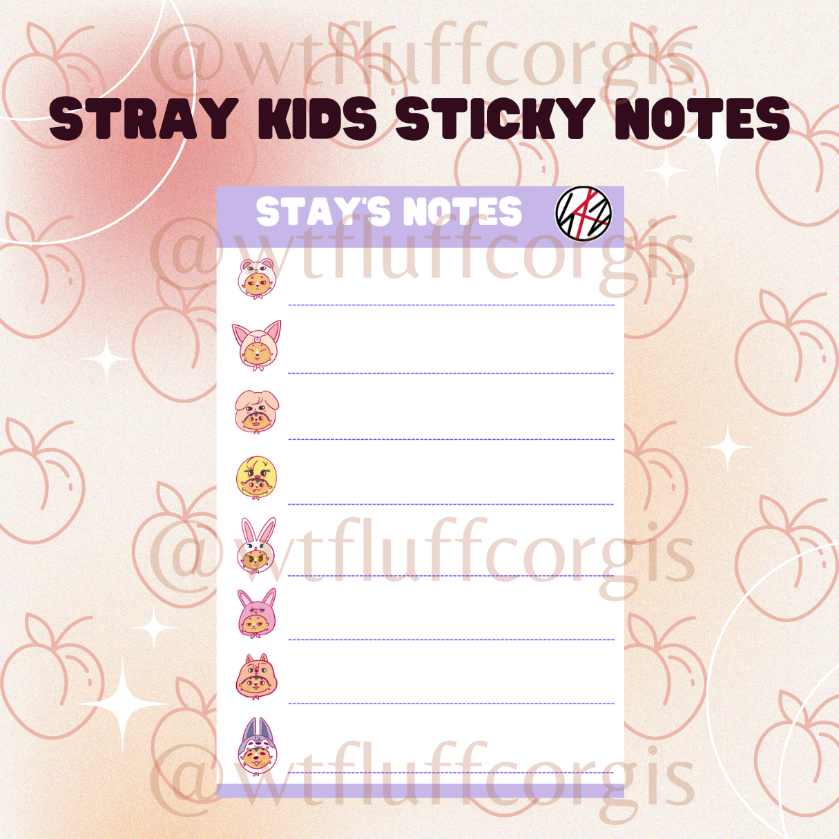 Stray Kids Sticky Notes