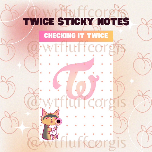 Twice Sticky Notes