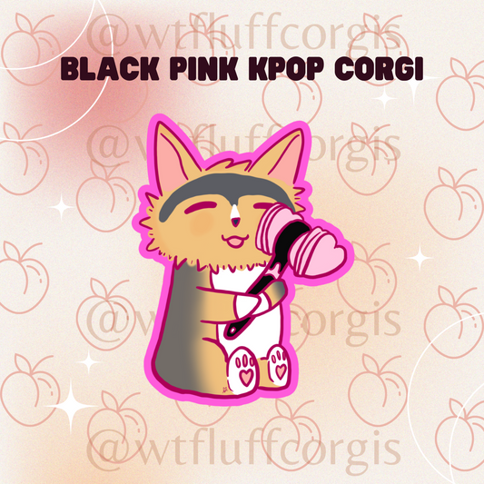 Black Pink KPOP Corgis