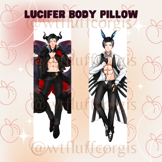 Lucifer Body Pillow Case (Double-sided) Obey Me