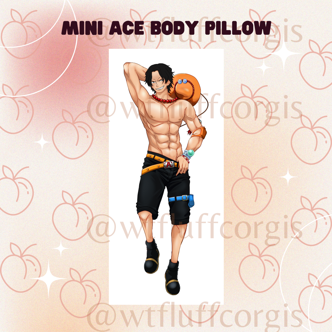 Mini Ace Body Pillow Keychain One Piece