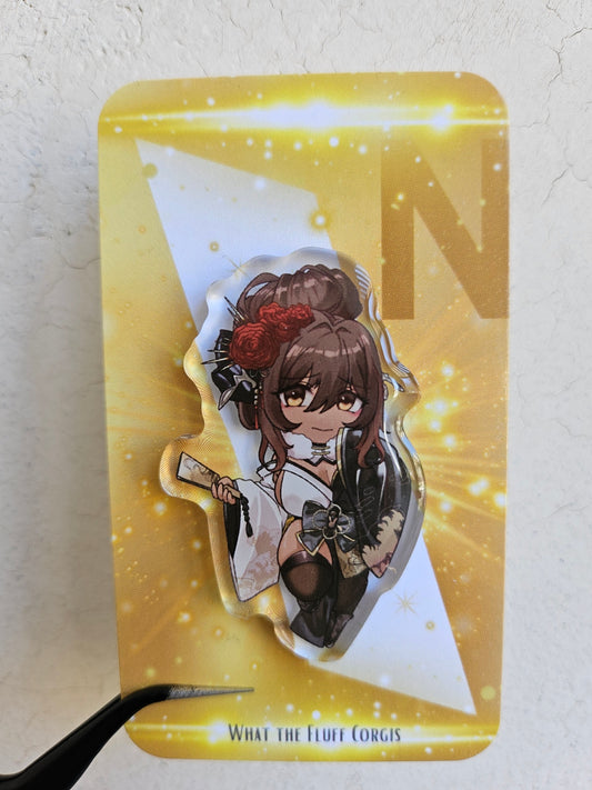 Noir Acrylic Pin from Nikke