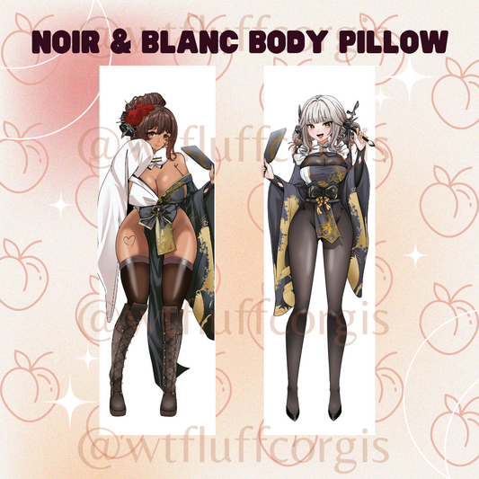 Noir & Blanc Body Pillow Case from Nikke