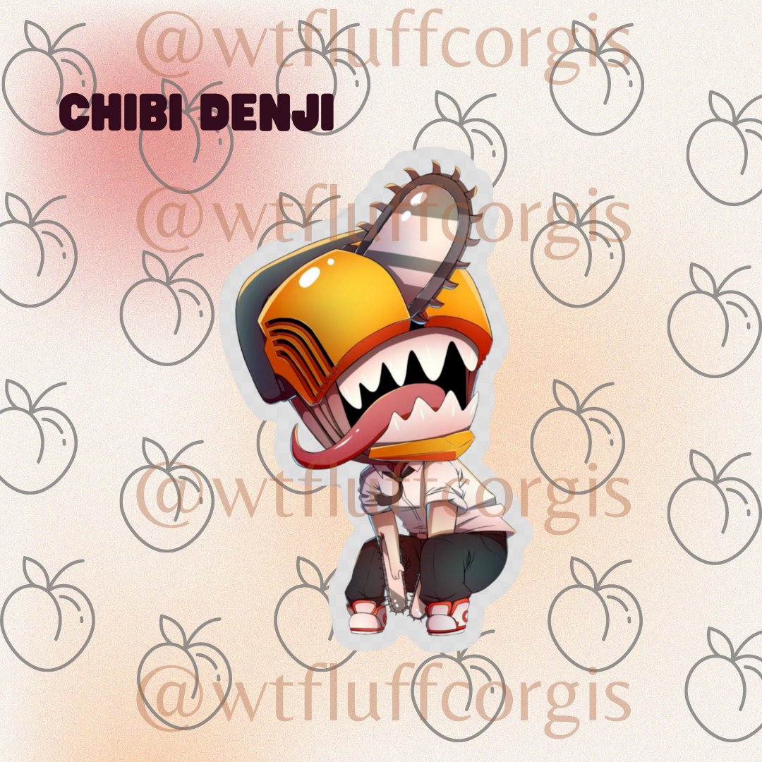 Chibi Denji Clear Sticker