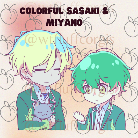 Two Colorful Sasaki & Miyano anime Boy love peeker