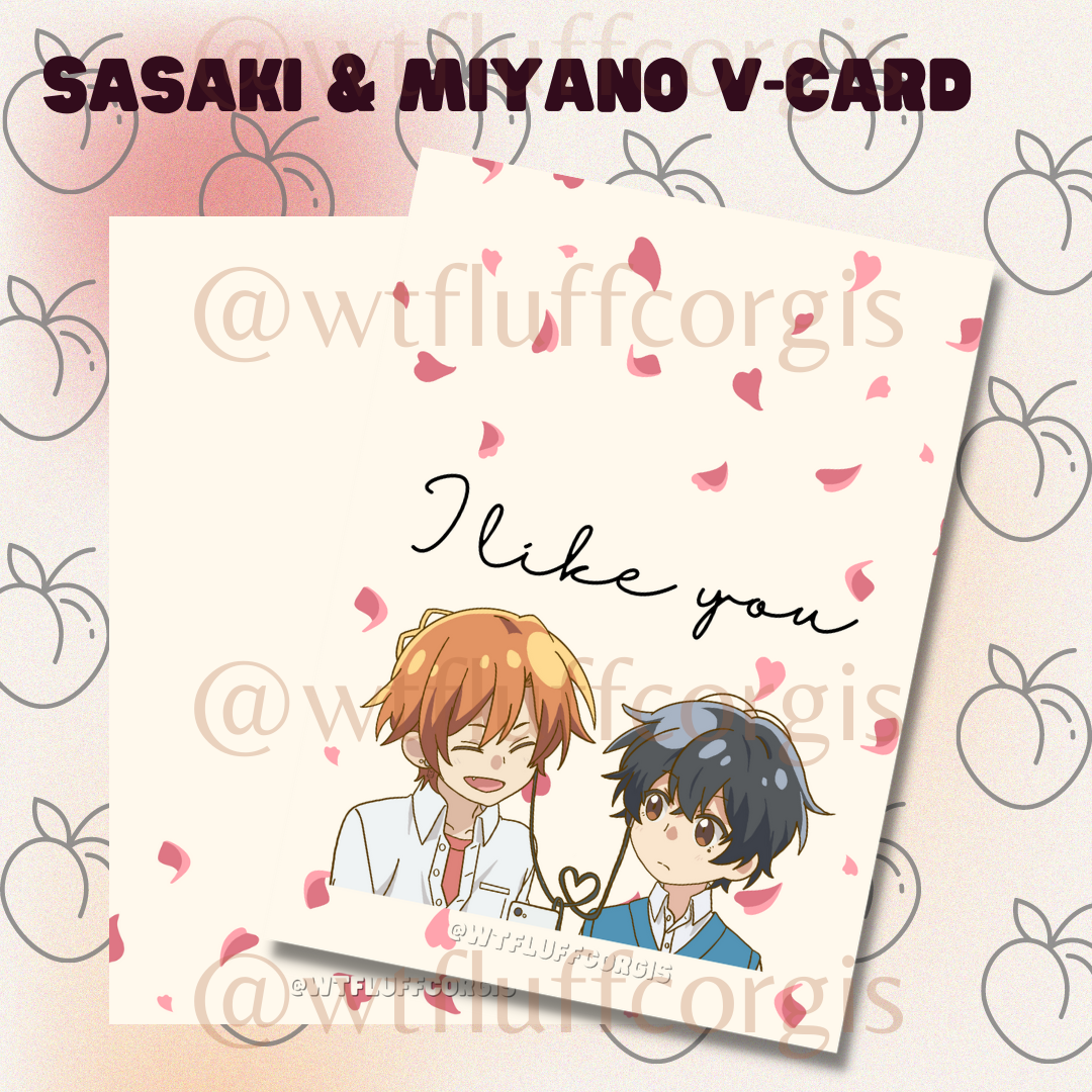 Sasaki and Miyano "I like you" card