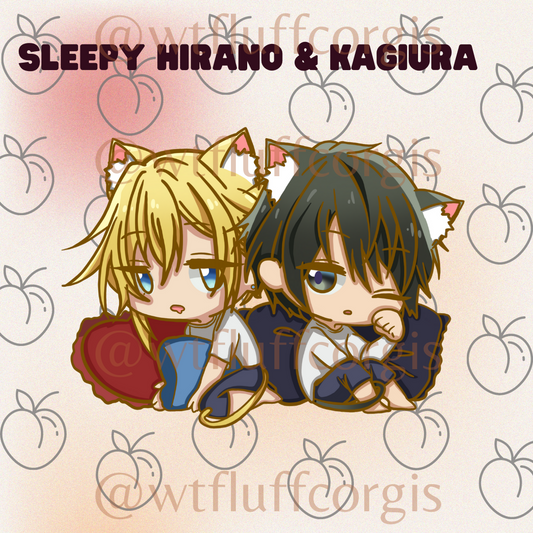 Sleepy Hirano & Kagiura from Sasaki and Miyano