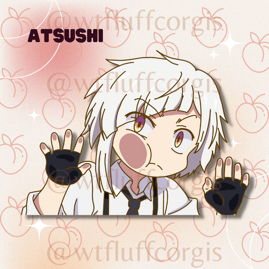 Atsushi sticker decal peeker