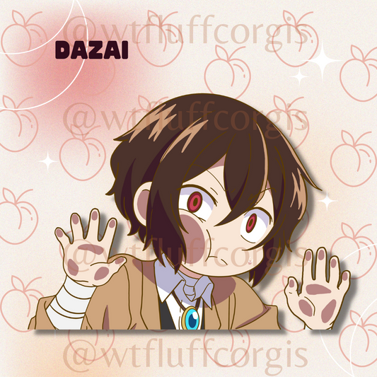 Dazai sticker decal peeker