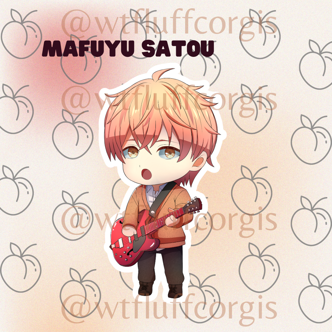 Chibi Mafuyu Satou with White Outline