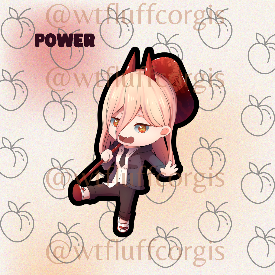 Chibi Power with Black Outline