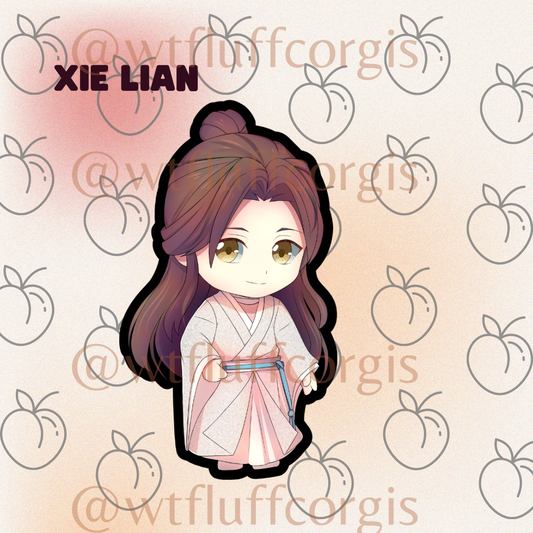 Chibi Xie Lian with Black Outline